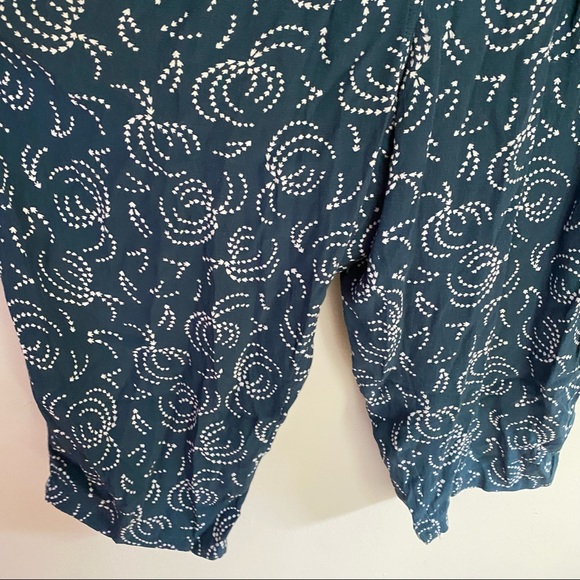 Anthropologie Maeve Navy Tidal Jumpsuit Overalls Romper XL - Picture 6 of 10